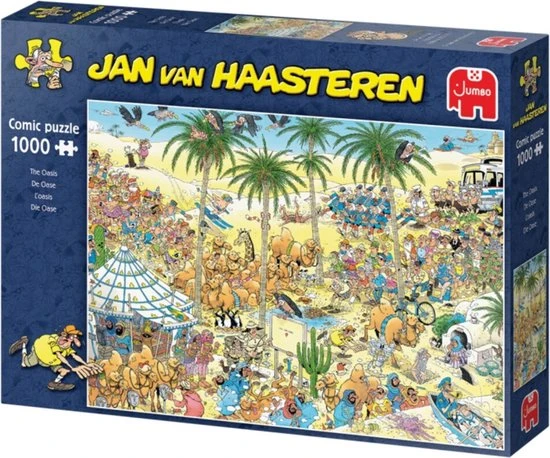 Jan Van Haasteren De Oase Puzzel - 1000 Stukjes 4 Jan Van Haasteren De Oase Puzzel - 1000 Stukjes - Afbeelding 2