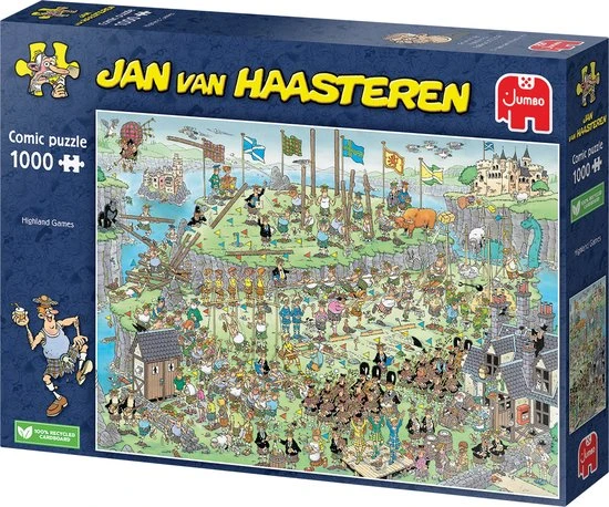 Jan Van Haasteren Highland Games Puzzel - 1000 Stukjes 4 Jan Van Haasteren Highland Games Puzzel - 1000 Stukjes - Afbeelding 2