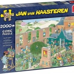 Jan Van Haasteren De Kunstmarkt Puzzel - 2000 Stukjes 28 Jan Van Haasteren De Kunstmarkt Puzzel - 2000 Stukjes -Exporteren puzzels winkel 550x459 20