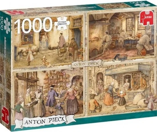 Jumbo Premium Collection Puzzel Anton Pieck Bakkers Uit De 19e Eeuw - Legpuzzel - 1000 Stukjes 3 Jumbo Premium Collection Puzzel Anton Pieck Bakkers Uit De 19e Eeuw - Legpuzzel - 1000 Stukjes