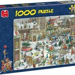 Jan Van Haasteren Kerstmis Puzzel - 1000 Stukjes -Exporteren puzzels winkel 550x463
