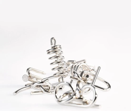 Eureka - Eureka! 10 Metalen Puzzels Rode Editie 5 Eureka - Eureka! 10 Metalen Puzzels Rode Editie - Afbeelding 3