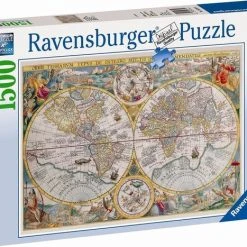 Ravensburger Puzzel Wereldkaart 1594 - Legpuzzel - 1500 Stukjes -Exporteren puzzels winkel 550x467 3