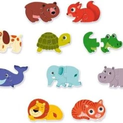 Djeco Puzzel Duo - Dieren - 10 X 2 Stukjes 7 Djeco Puzzel Duo - Dieren - 10 X 2 Stukjes -Exporteren puzzels winkel 550x468 2