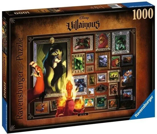 Ravensburger Puzzel Disney Villainous: Scar - Legpuzzel - 1000 Stukjes 5 Ravensburger Puzzel Disney Villainous: Scar - Legpuzzel - 1000 Stukjes - Afbeelding 3