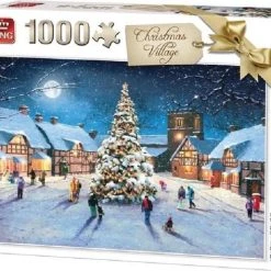 F2Winter Kerstpuzzel 1000 Stukjes, Christmas Village, Legpuzzel Kerst, Kerstmis, Winter, Puzzel