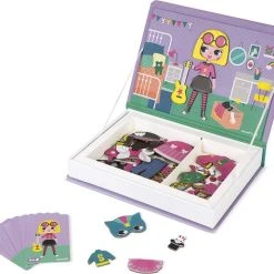 Janod Magnetibook - Verkleedfeest Meisjes 27 Janod Magnetibook - Verkleedfeest Meisjes -Exporteren puzzels winkel 550x473