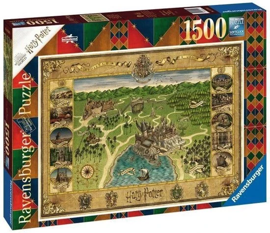 Ravensburger Puzzel Harry Potter Hogwarts Map - Legpuzzel - 1500 Stukjess 6 Ravensburger Puzzel Harry Potter Hogwarts Map - Legpuzzel - 1500 Stukjess - Afbeelding 4