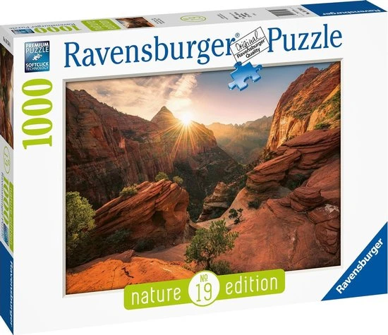 Ravensburger Puzzel Zion Canyon USA - Legpuzzel - 1000 Stukjes 6 Ravensburger Puzzel Zion Canyon USA - Legpuzzel - 1000 Stukjes - Afbeelding 4