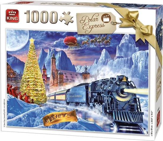 King Legpuzzel Polar Express 1000 Stukjes 3 King Legpuzzel Polar Express 1000 Stukjes