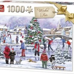 King Legpuzzel Winter Fun 28 X 24 Cm Karton 1000-delig