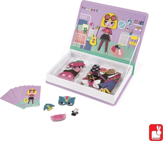 Janod Magnetibook - Verkleedfeest Meisjes 15 Janod Magnetibook - Verkleedfeest Meisjes - Afbeelding 13