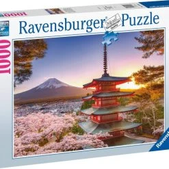 Ravensburger Puzzel Kersenbloesem Bij De Fuji Berg - Legpuzzel - 1000 Stukjes -Exporteren puzzels winkel 550x476 20
