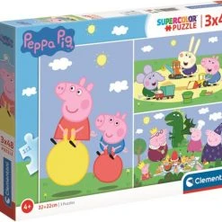 Clementoni Kinderpuzzels - Peppa Pig 3 Puzzels Van 48 Stukjes, Puzzel, 4+ Jaar - 25263