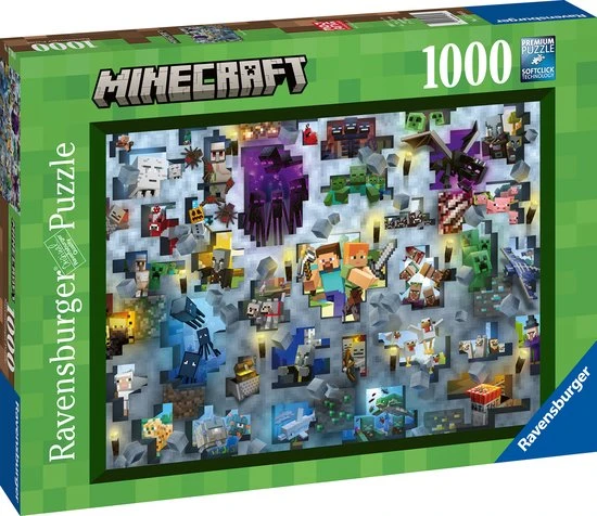 Ravensburger Puzzel Minecraft Bendes - Legpuzzel - 1000 Stukjes 6 Ravensburger Puzzel Minecraft Bendes - Legpuzzel - 1000 Stukjes - Afbeelding 4