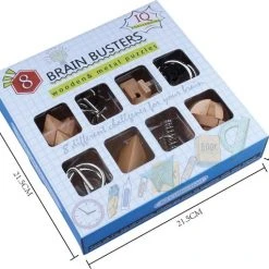 ICollection IQ Puzzel 3D - Metaal En Hout - 8 Verschillende Breinbrekers -Exporteren puzzels winkel 550x477 12
