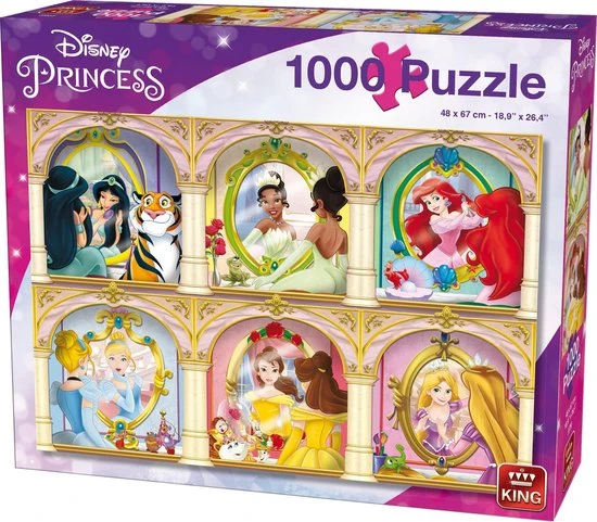 Disney Puzzel 1000 Stukjes - Mirror Mirror - King Legpuzzel (68 X 49 Cm) 3 Disney Puzzel 1000 Stukjes - Mirror Mirror - King Legpuzzel (68 X 49 Cm)