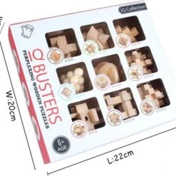 ICollection IQ Puzzel 3D - Hout - 9 Verschillende Hersenkrakers 9 ICollection IQ Puzzel 3D - Hout - 9 Verschillende Hersenkrakers -Exporteren puzzels winkel 550x482 3