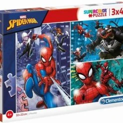Spider-Man Puzzel Puzzle - 3 Puzzles In 1 - 3 X 48 - Vanaf 4 Jaar - Clementoni - Spiderman -Exporteren puzzels winkel 550x485 1