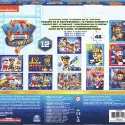 PAW Patrol - Puzzel - Set Met 12 Puzzels - 48 Stukjes -Exporteren puzzels winkel 550x488 3