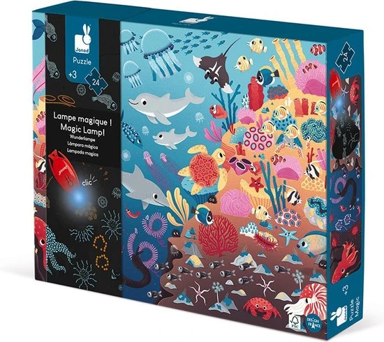 Janod Magische Puzzel - De Oceaan 3 Janod Magische Puzzel - De Oceaan