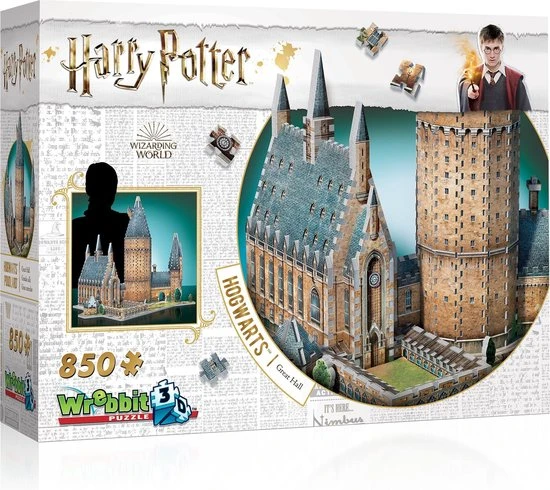 Hogwarts - Great Hall - Wrebbit 3D Puzzel - Harry Potter - 850 Stukjes 8 Hogwarts - Great Hall - Wrebbit 3D Puzzel - Harry Potter - 850 Stukjes - Afbeelding 6