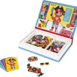 Janod Magnetibook - Verkleedfeest Jongens -Exporteren puzzels winkel 550x491 3