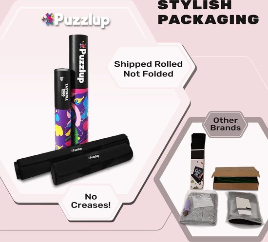 Puzzlup 3000 - XXL Puzzelmat Neopreen - Zelfsluitend En Antislip - Portapuzzle Met Luxe Opbergtube - Tot En Met 3000 Stukjes - 95 X 150 Cm 11 Puzzlup 3000 - XXL Puzzelmat Neopreen - Zelfsluitend En Antislip - Portapuzzle Met Luxe Opbergtube - Tot En Met 3000 Stukjes - 95 X 150 Cm - Afbeelding 9