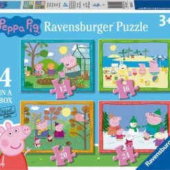 Ravensburger Puzzel Peppa Pig: 4 Seizoenen - 12+16+20+24 Stukjes