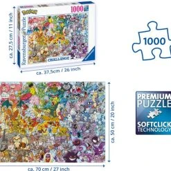 Ravensburger Puzzel Pok Mon Challenge - Legpuzzel - 1000 Stukjes -Exporteren puzzels winkel 550x503