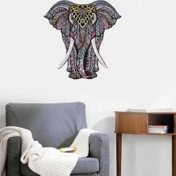 Mystery Elephant 019 A3 | Legpuzzel Olifant |houten Puzzel | 173 Stukjes | Jigsaw Houten Dierenpuzzel| Meer Dan 50 Verschillende Modellen -Exporteren puzzels winkel 550x503 3