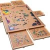 Puzzlr - Puzzelbord Met Opbergsysteem - Houten Puzzelplaat Onderlegger Met 6 Laden - 1500 Stukjes -Exporteren puzzels winkel 550x505 4