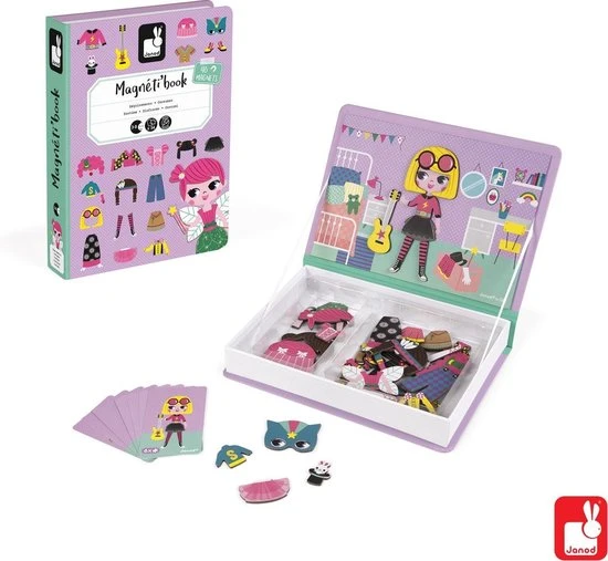 Janod Magnetibook - Verkleedfeest Meisjes 14 Janod Magnetibook - Verkleedfeest Meisjes - Afbeelding 12