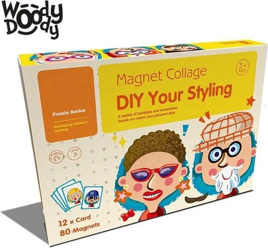 Knutsel Doos Magneetboek Knutselpakket - Magnetibook Gezichten Maken - Creatief Speelgoed Knutselen Jongens En Meisjes - WoodyDoody 5 Knutsel Doos Magneetboek Knutselpakket - Magnetibook Gezichten Maken - Creatief Speelgoed Knutselen Jongens En Meisjes - WoodyDoody - Afbeelding 3