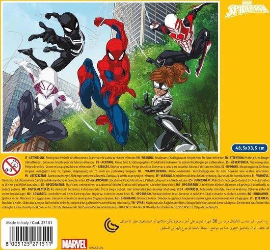 Clementoni Kinderpuzzels - Marvel Spiderman, Play For Future Puzzel 104 Stukjes, 6-8 Jaar - 27151 5 Clementoni Kinderpuzzels - Marvel Spiderman, Play For Future Puzzel 104 Stukjes, 6-8 Jaar - 27151 - Afbeelding 3