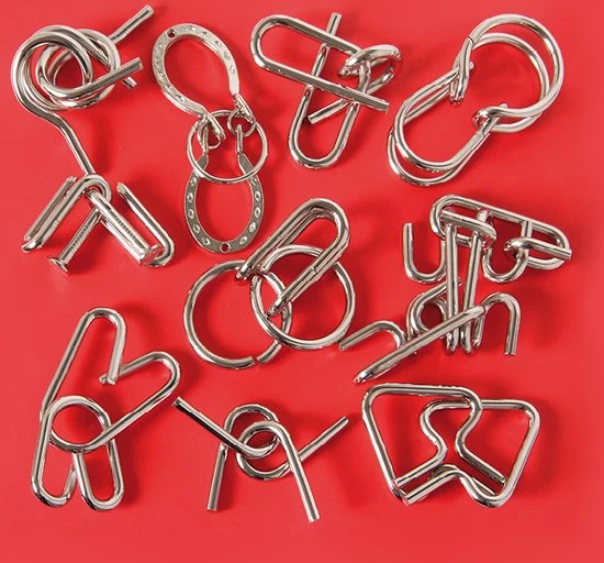 Eureka - Eureka! 10 Metalen Puzzels Rode Editie 4 Eureka - Eureka! 10 Metalen Puzzels Rode Editie - Afbeelding 2