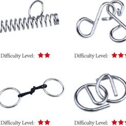 ICollection IQ Puzzel 3D - Metaal En Hout - 8 Verschillende Breinbrekers -Exporteren puzzels winkel 550x513 9