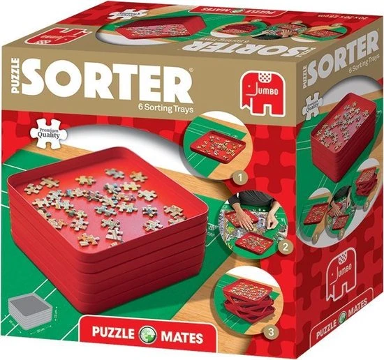 Jumbo Puzzle Mates Puzzle Sorter Puzzelsorteerder - Puzzelsorteerbak 16 Jumbo Puzzle Mates Puzzle Sorter Puzzelsorteerder - Puzzelsorteerbak - Afbeelding 14