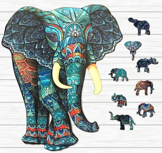 Legpuzzel Olifant 048 A3 | Houten Jigsaw Puzzel | 173 Stukjes | Dierenpuzzel| Meer Dan 50 Verschillende Modellen 5 Legpuzzel Olifant 048 A3 | Houten Jigsaw Puzzel | 173 Stukjes | Dierenpuzzel| Meer Dan 50 Verschillende Modellen - Afbeelding 3