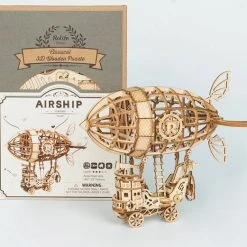 Robotime 3d-puzzel Airship 18 Cm Hout Naturel 176-delig -Exporteren puzzels winkel 550x521