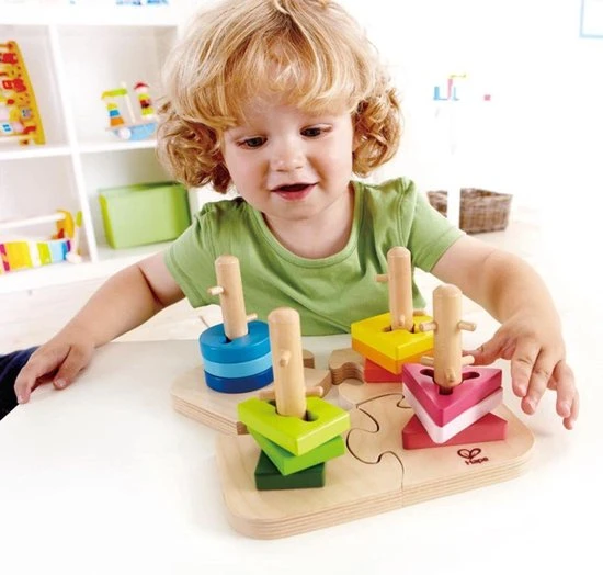 Hape Speelgoed - Vormen En Kleuren Puzzel 4 Hape Speelgoed - Vormen En Kleuren Puzzel - Afbeelding 2