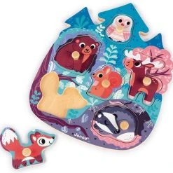 Janod Knoppuzzel - Bos -Exporteren puzzels winkel 550x526 3