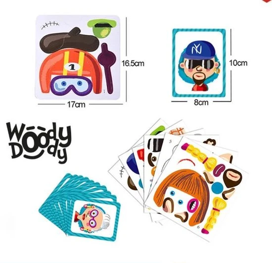 Knutsel Doos Magneetboek Knutselpakket - Magnetibook Gezichten Maken - Creatief Speelgoed Knutselen Jongens En Meisjes - WoodyDoody 9 Knutsel Doos Magneetboek Knutselpakket - Magnetibook Gezichten Maken - Creatief Speelgoed Knutselen Jongens En Meisjes - WoodyDoody - Afbeelding 7