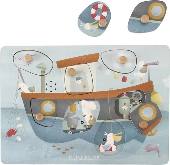 Little Dutch Geluidenpuzzel Sailors Bay FSC 3 Little Dutch Geluidenpuzzel Sailors Bay FSC