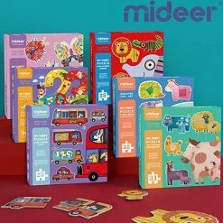 Peuterpuzzels - Tuindieren - Grote Extra Dikke Stukken - 21 Stuks - Van 3 Tot 6 Elementen - 5 Sets - 5 In 1 - My First Puzzel - Vroege Educatieve Ontwikkeling - Jongens En Meisjes - Kinderen - 2 Jaar - Gift - Cadeau - Mideer - 4yourkids -Exporteren puzzels winkel 550x537 7