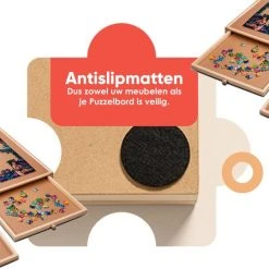 Puzzlr - Puzzelbord Met Opbergsysteem - Houten Puzzelplaat Onderlegger Met 4 Laden - 1000 Stukjes -Exporteren puzzels winkel 550x539 7