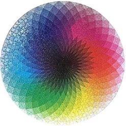 Blazing With Color Ronde Puzzel - 1000 Stukjes - Regenboog - 67.5x67.5cm - Volwassenen -Exporteren puzzels winkel 550x542 6