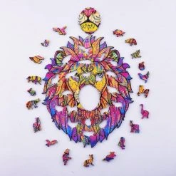 Mystery Lion 032 A3| Legpuzzel Leeuw |houten Jigsaw Puzzel | 189 Stukjes | Dierenpuzzel| Meer Dan 50 Verschillende Modellen -Exporteren puzzels winkel 550x542 7