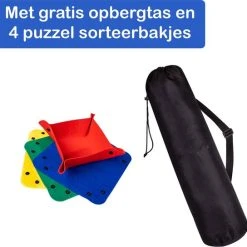 Lapi Toys XXL Puzzelrol - Puzzelmat Voor Legpuzzel - Puzzelplaat - Puzzelbord - Puzzelkleed - Portapuzzle - Puzzel Opbergsysteem - Puzzel Rol - Puzzelrolmat - Voor 500, 1000, 1500, 2000 En 3000 Stukjes -Exporteren puzzels winkel 550x544 1