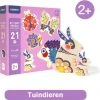 Peuterpuzzels - Tuindieren - Grote Extra Dikke Stukken - 21 Stuks - Van 3 Tot 6 Elementen - 5 Sets - 5 In 1 - My First Puzzel - Vroege Educatieve Ontwikkeling - Jongens En Meisjes - Kinderen - 2 Jaar - Gift - Cadeau - Mideer - 4yourkids -Exporteren puzzels winkel 550x546 7